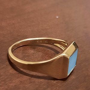 Vermeil Signet Ring size 5.5 by MONICA VINADER